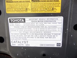 2006 TOYOTA RAV4 SPORT GRAY 2.4L AT 2WD Z18413